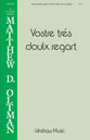 Vostre Tres Doulx Regart SATB choral sheet music cover